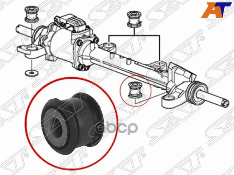 Сайлентблок рулевой рейки Honda Accord 08-13 / Acura TSX 08-14