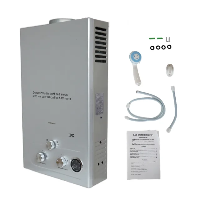 6l Lpg Propane Gas Instant Tankless Water Heater 12 Kw Heater Output Power  For Outdoor Shower - Gas Water Heaters - AliExpress