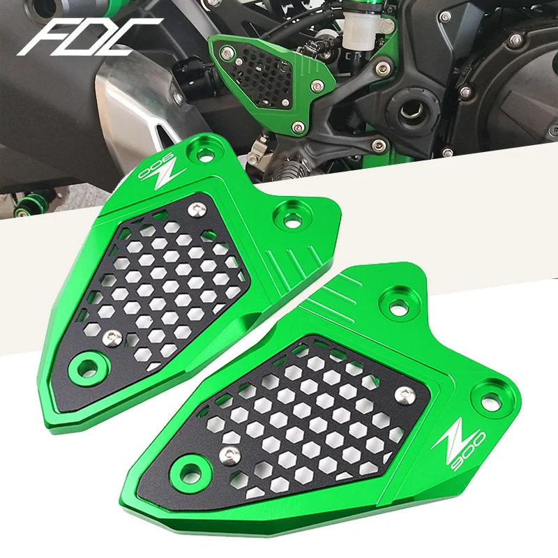 

Для KAWASAKI Z900 Z 900 2017-2020 2021 2022 2023 мотоциклетная задняя шпилька с ЧПУ защита пятки пластина для пятки декоративные аксессуары