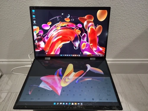 Dual Screen Laptop Intel N95 Processor 14“+14” touch Gaming Laptop DDR4 32GB 1TB 2TB SSD Notebook Computer