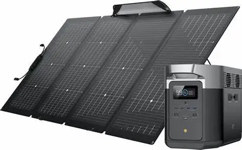 SOLAR ON Eco-Flow DELTA Max 2000 Wh central el&eacute;trica port&aacute;til, novo com painel solar