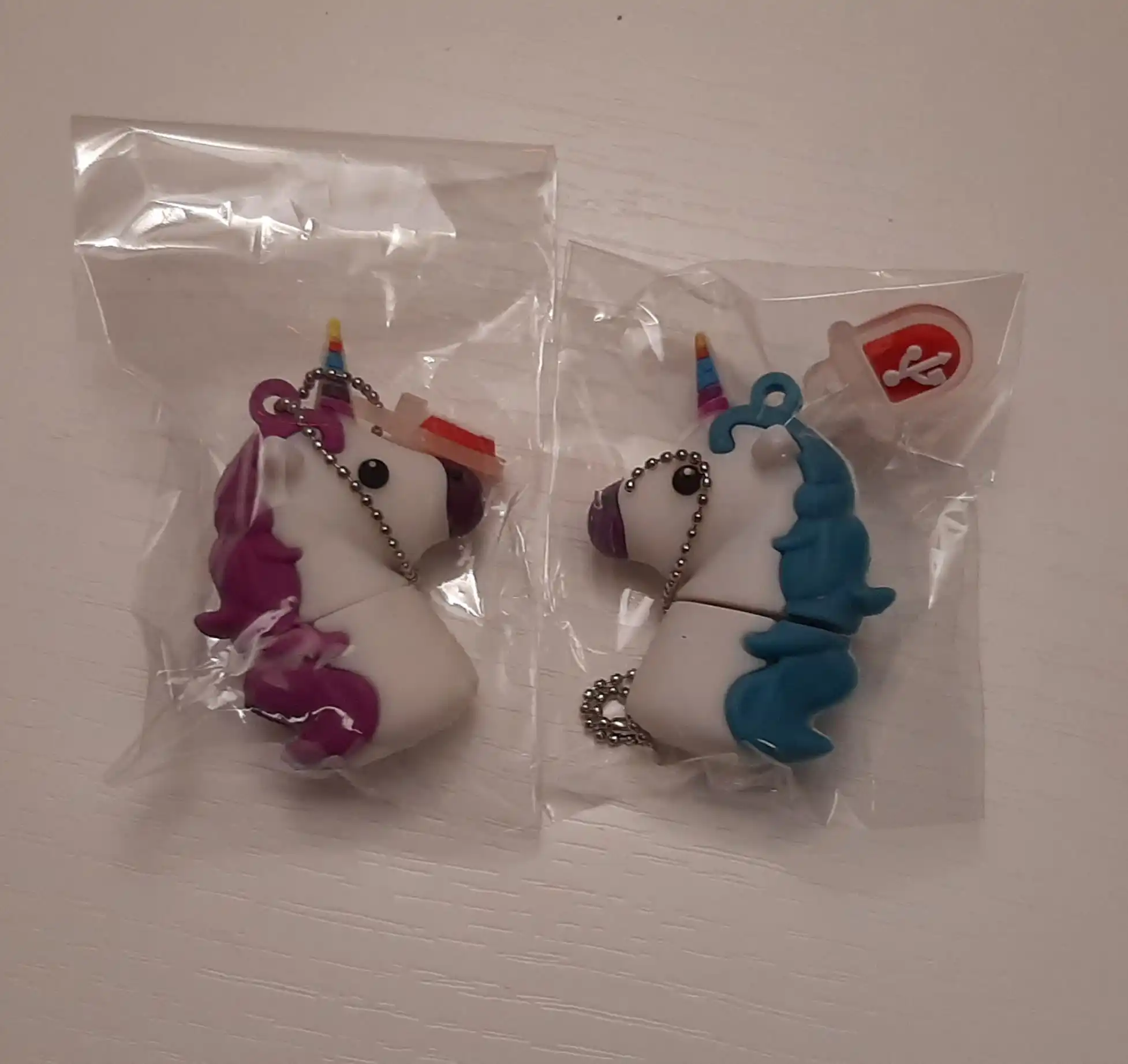 Hot Sale USB Flash Drives 128 GB New Unicorn Memory Stick 64GB My little pony Pen Drive Free Key chain Cartoon Pendrive 32GB toy