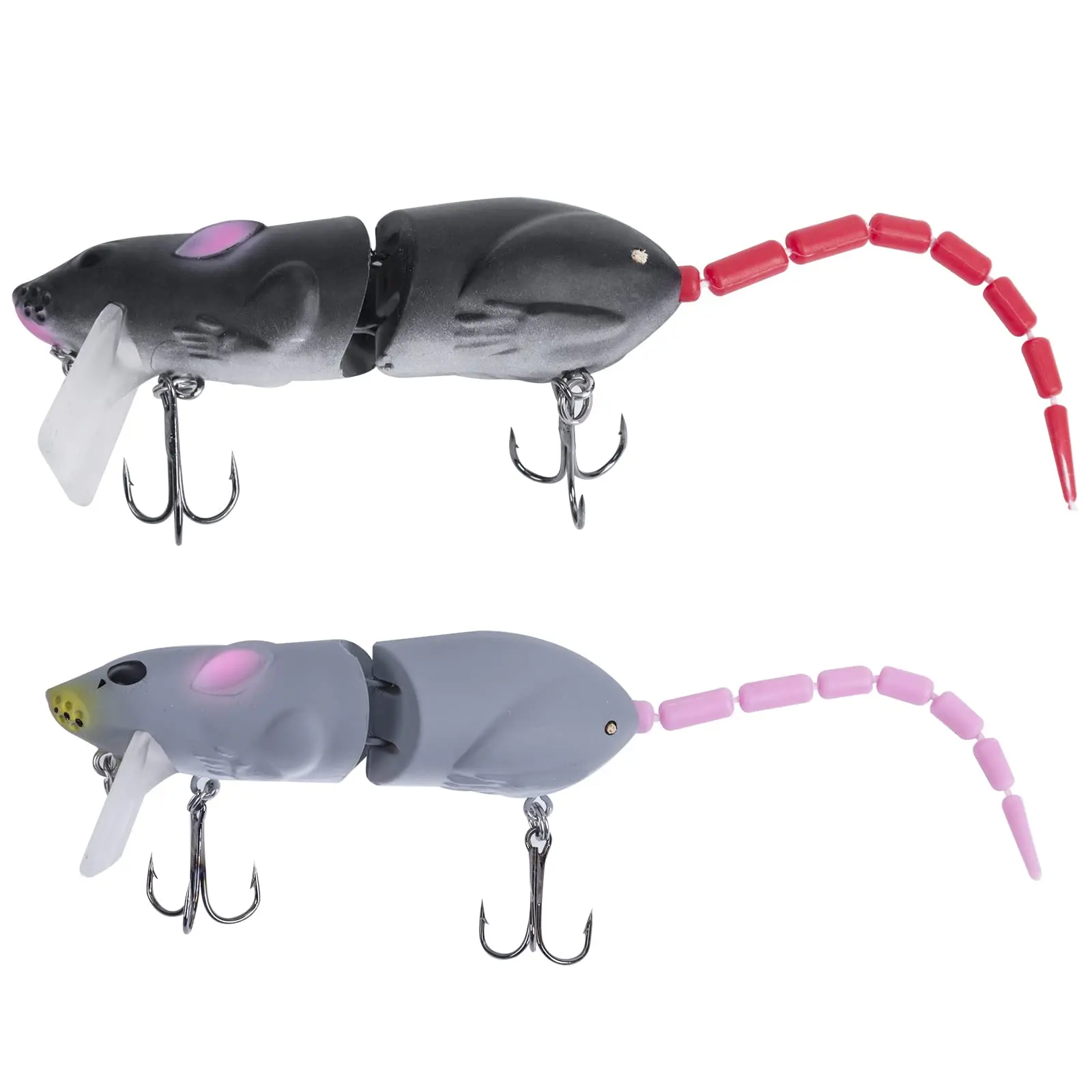 Goture 15.5g Mice Rat Fishing Lures Topwater 3D Mouse Lures