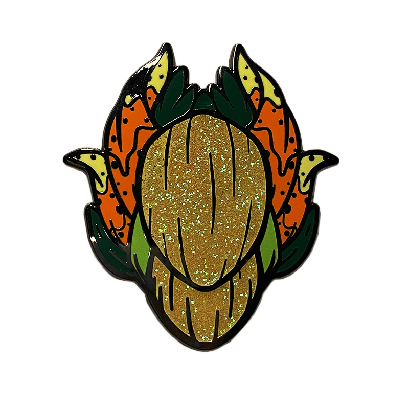 Оригинальный мультяшный необычный цветочный значок для лацкана оптовая продажа