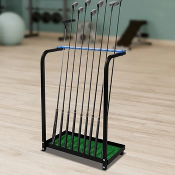 Golf Club Display Holder, 9-Hole Golf Clubs Rack Holder, Golf Club Stand Acrylic Backing Plate for Home, Recreational Centers 2