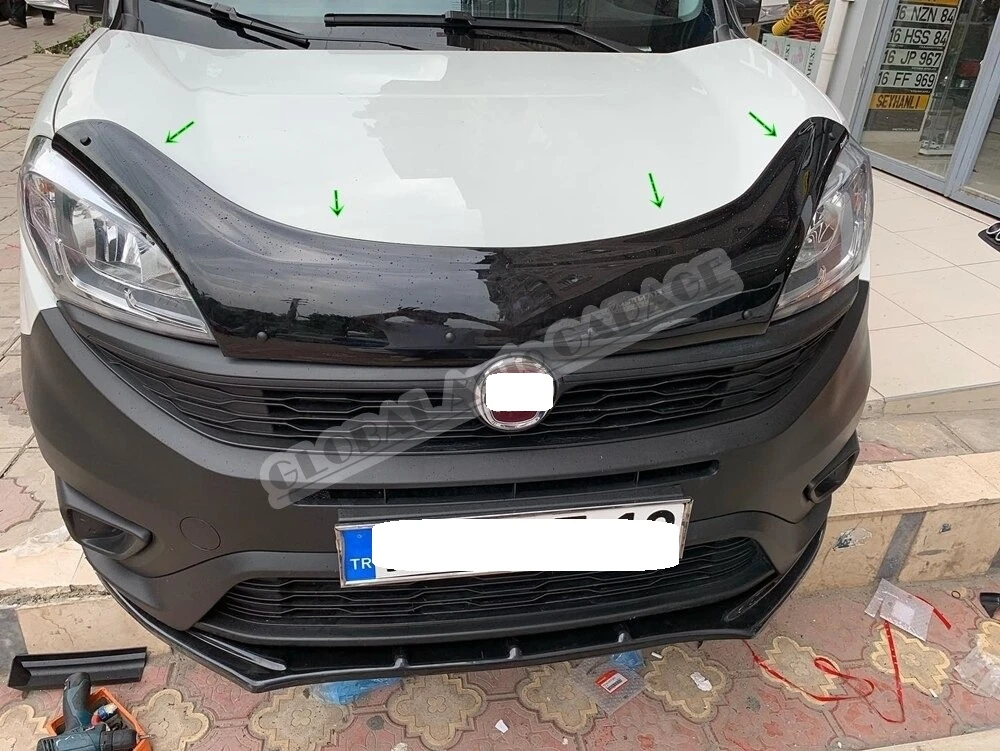 Protector de parachoques delantero para coche Fiat Doblo, Deflector de capó, Protector de capó, accesorio para coche, accesorios de estilo 2021|Campanas| - AliExpress