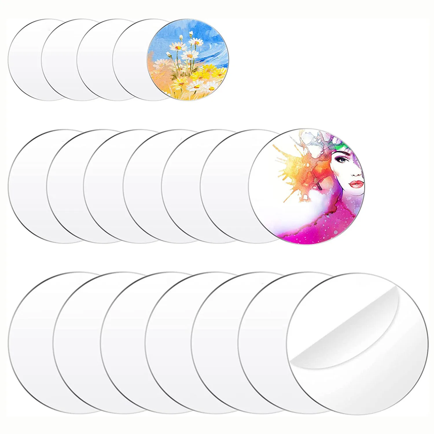 26 Inch Clear Acrylic Circle Sheet Acrylic Circles Disc Ornaments