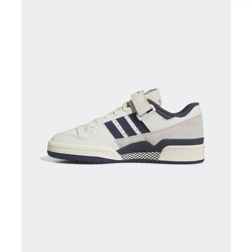 ★adidas★ Forum 84 Low Cream Navy IE9935 Adidas Originals Forum 84 Low Shoes Men's Shoes (Off White