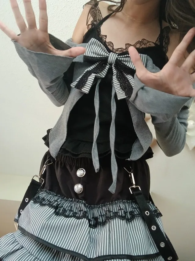 Spring Y2K Princess Outfits Women 2 Piece Sets Sweet Kawaii Bow Tops + Lace Pleated Skirt Female Retro Chic Preppy Style Clothes photo review