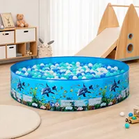Piscine pliable pour animaux de compagnie, piscine ronde en PVC pour chien, piscine portable pour l'extérieur, pour la cour, le jardin, les jeux aquatiques d'été 5