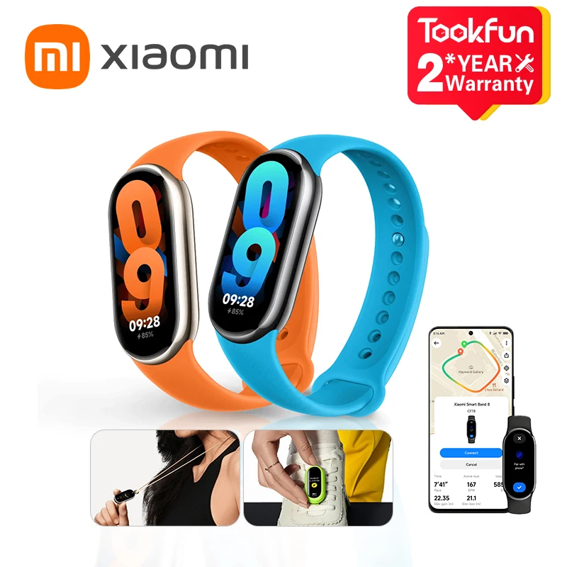 XiaomismartphoneBand8versinGlobalpantallatctilAMOLEDde162