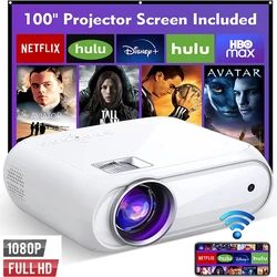 YERSIDA-Projecteur Full HD1080P BL108, prend en charge 4K, maison, chambre, écran de téléphone portable, Smart TV, budgétaire de théâtre standardisé pour Android