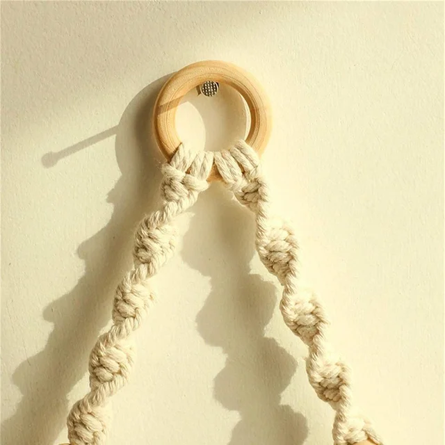 Boho Macrame Hanging Shelf 5