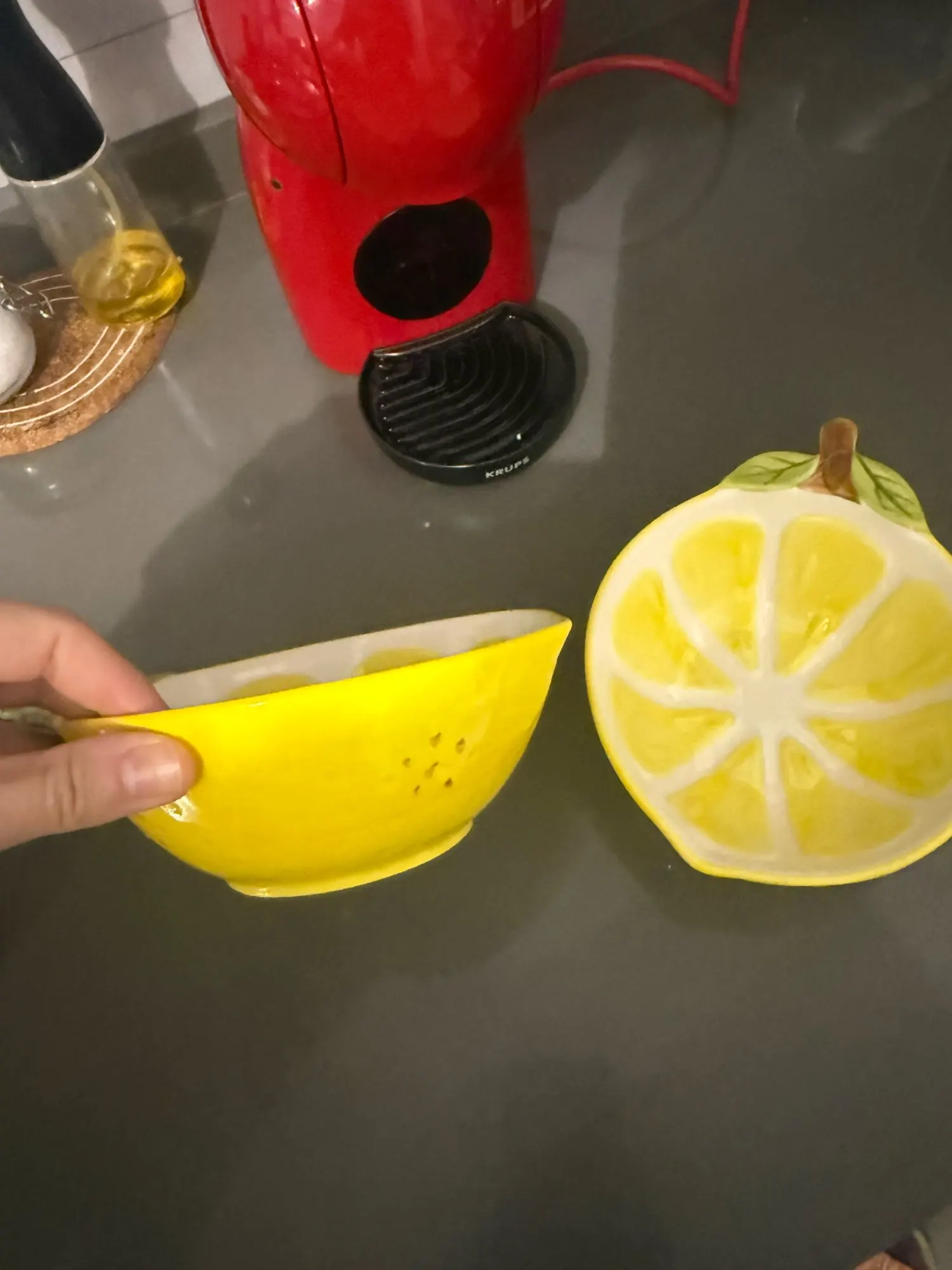 Saladier Vintage en Forme de Citron