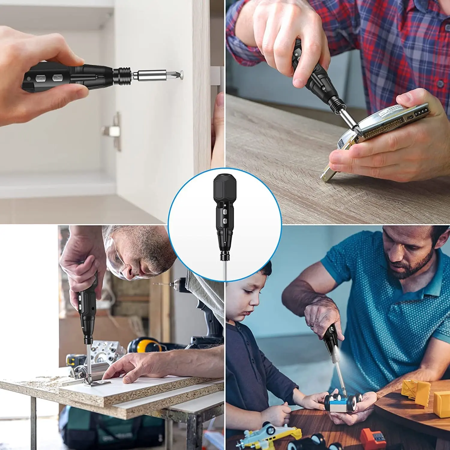 3.6V Furniture Assembly Tool with a Micro USB Charger and 7