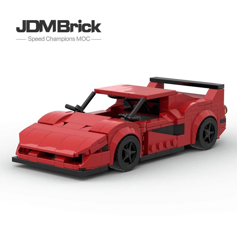 

Domestic building block moc-31602 red sports car cool racing car children's self assembling car model boy's birthday gift set