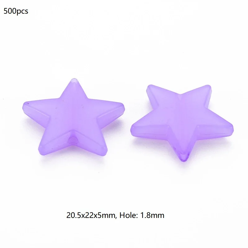 100 Perles En Acrylique Transparentes Formes Fleurs - 18x19 Mm, Trou 1,2 Mm - Pour Fabrication De Bijoux DIY - 5