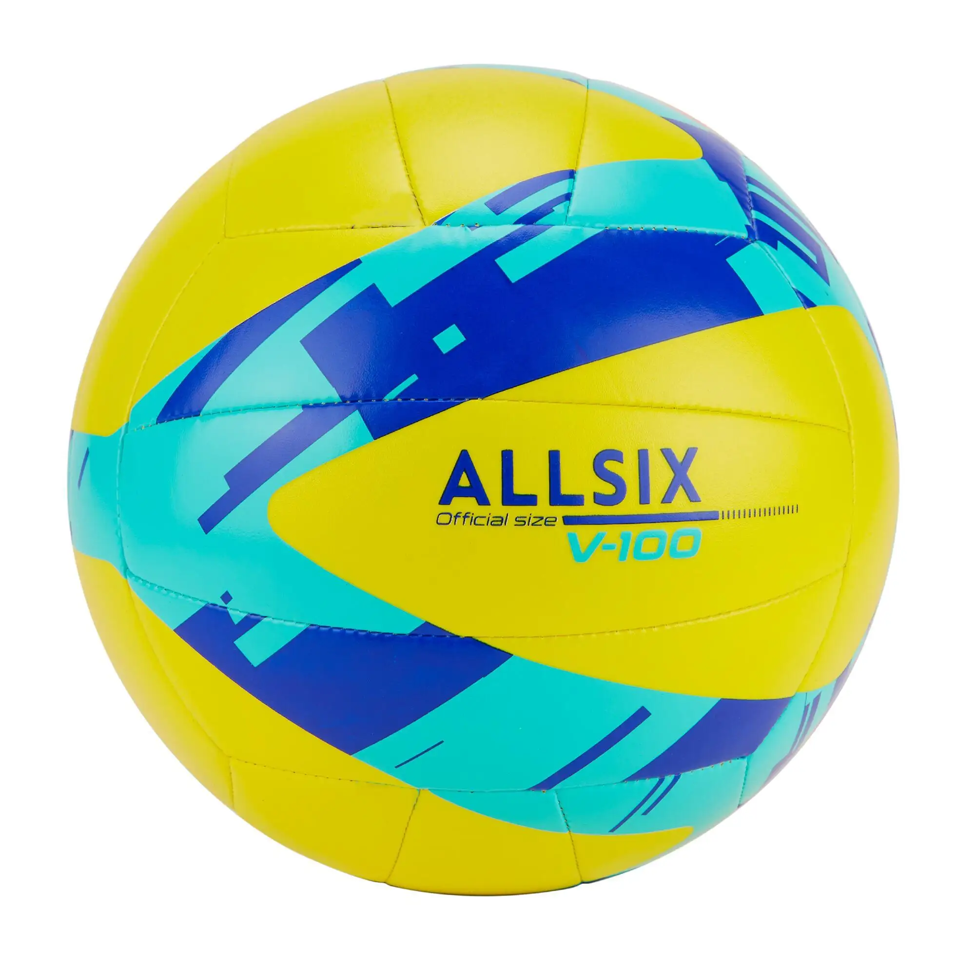 ballon-de-volley-ball-jaune-utilise-dans-le-hall-adapte-au-niveau-de-depart