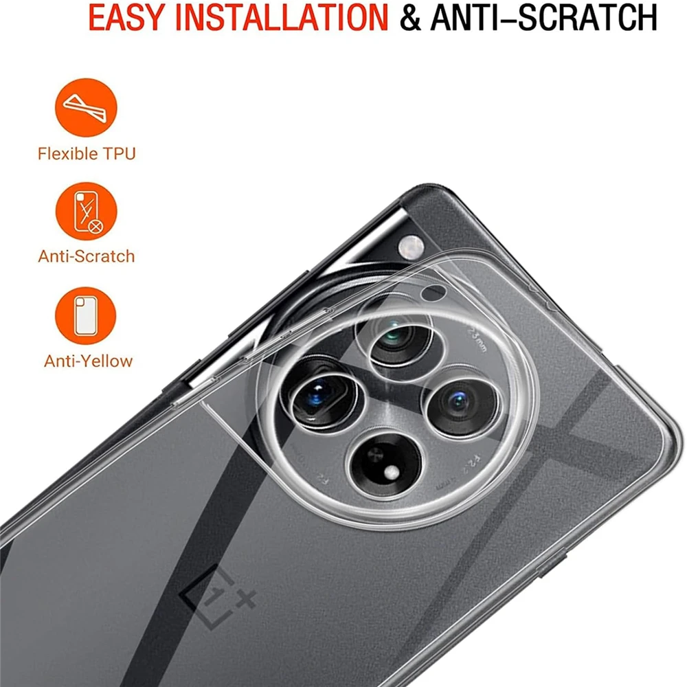 Premium Transparent TPU Smartphone Case - Clear Protective Cover