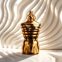 JPG Eau de Parfum 4.2 FL OZ 125ML, Flacon Classique Homme en Forme de Torse avec Rayures Dorées Luxueuses et Verre Brun Transparent, Parfum Masculin Ambré Fougère, Cadeau de Noël Recommandé 2