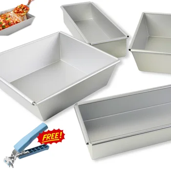 6~10 inch Detroit Style Pizza Pan Deep Dish Pizza Pan, Non Stick Pizza Pan, Square Baking Pan, Bakeware Kitchenware, Aluminum