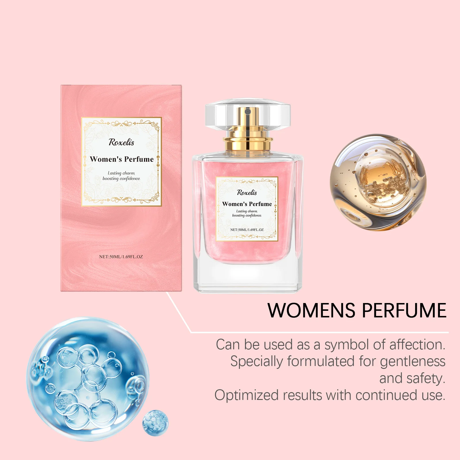 Profumo rosa donna eau de toilette floreale elegante persistente_voghion.com