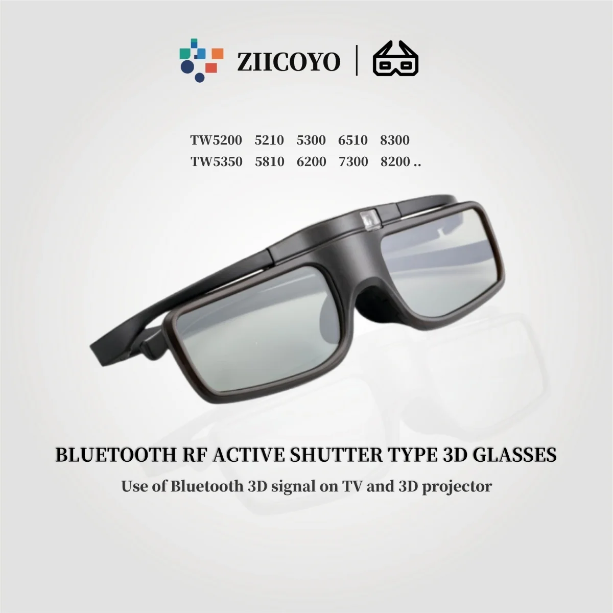 Bluetooth 3D Glasses for Epson Projectors and TVs