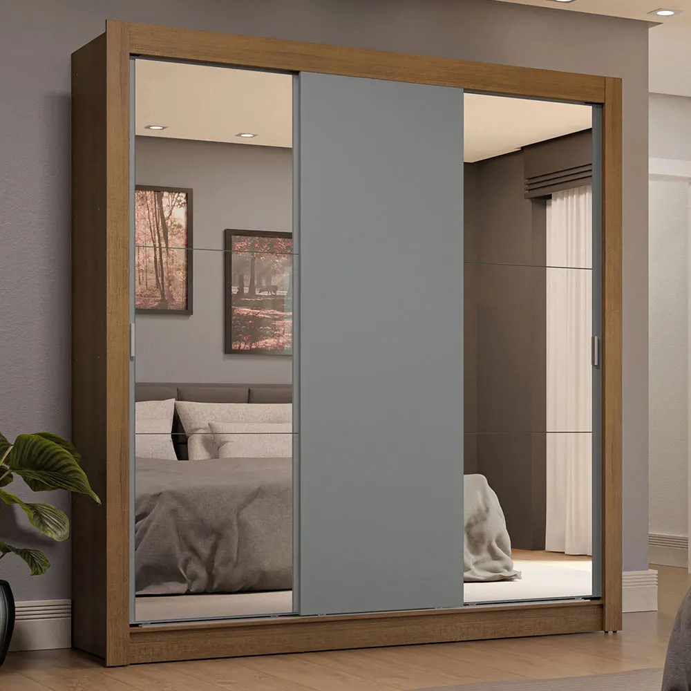 Ropero Closet Madesa Sublime 3 Puertas 2 Espejos MG