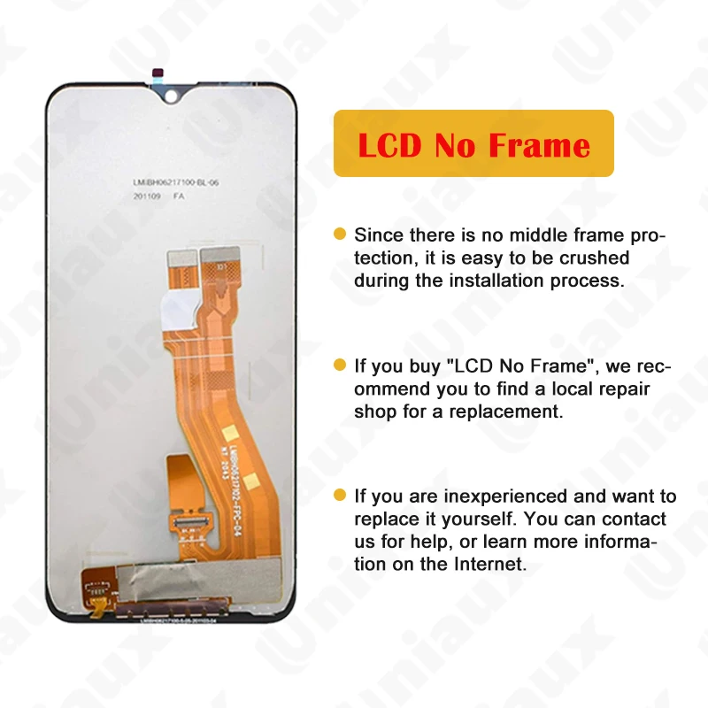Original For LG K22 LM-K200BAW LCD Display Touch Screen Assembly Digitizer For LG K22 Plus LCD Screen With Frame