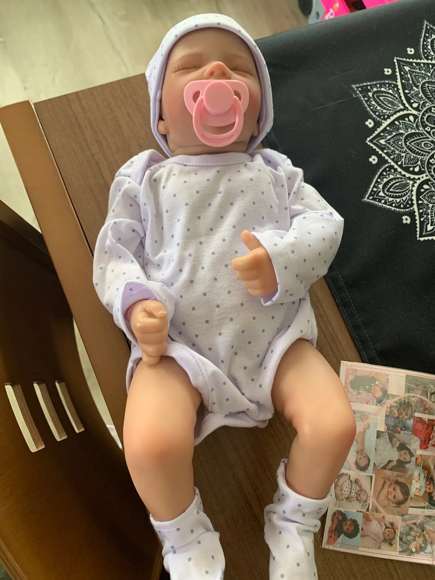 43CM Reborn Baby Doll Full Vinyl Body Washable Preemie Already Finished 3D Painted Skin Veins Art Collection Doll Gift For Girl photo review