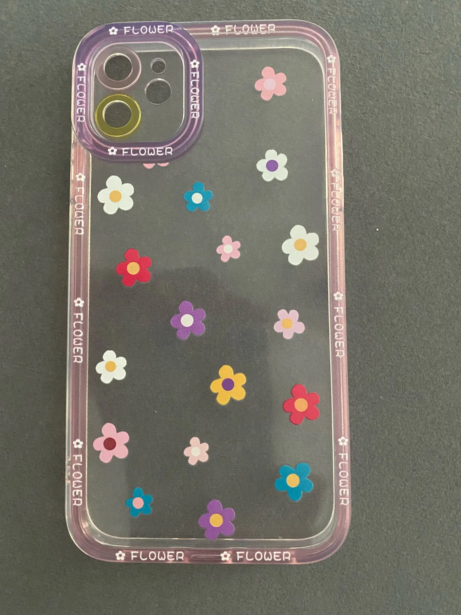 Flowers Clear Case For iPhone 14 Pro Max Transparent Soft Cover