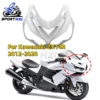 For Kawasaki NINJA ZX14R 2012-2020 Carbon Fiber Upper Nose Shroud Cover Front Turn Signal Bracket Headlight Lower Panel Fairing