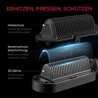 Brosse lissante ionique TYMO RING PLUS anti-brûlure pour femmes, revêtement en titane, 9 réglages de température, écran LED 4