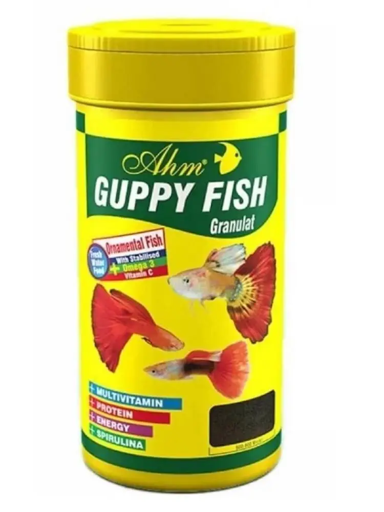 Ahm, Granulat Guppy Natural Aquarium Fish Foods 250 Ml