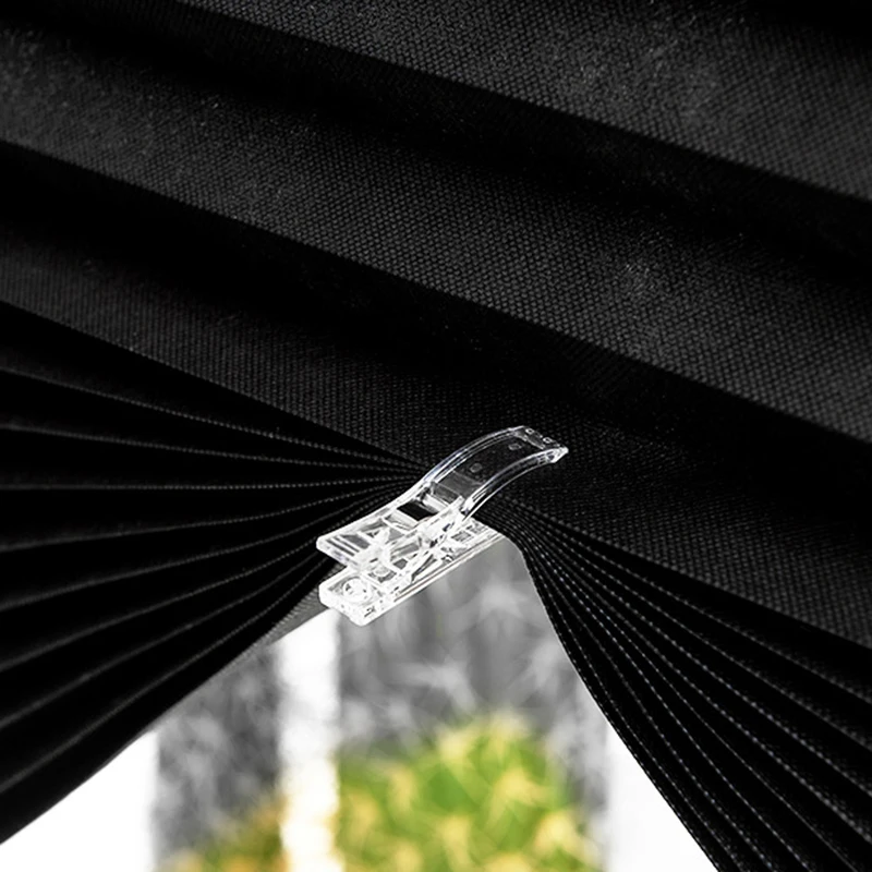 얼룩말 주름 롤러 블라인드, 부직포 자체 접착 창문 쉐이드 암막 커튼, 침실 거실 발코니 장식, 1 개