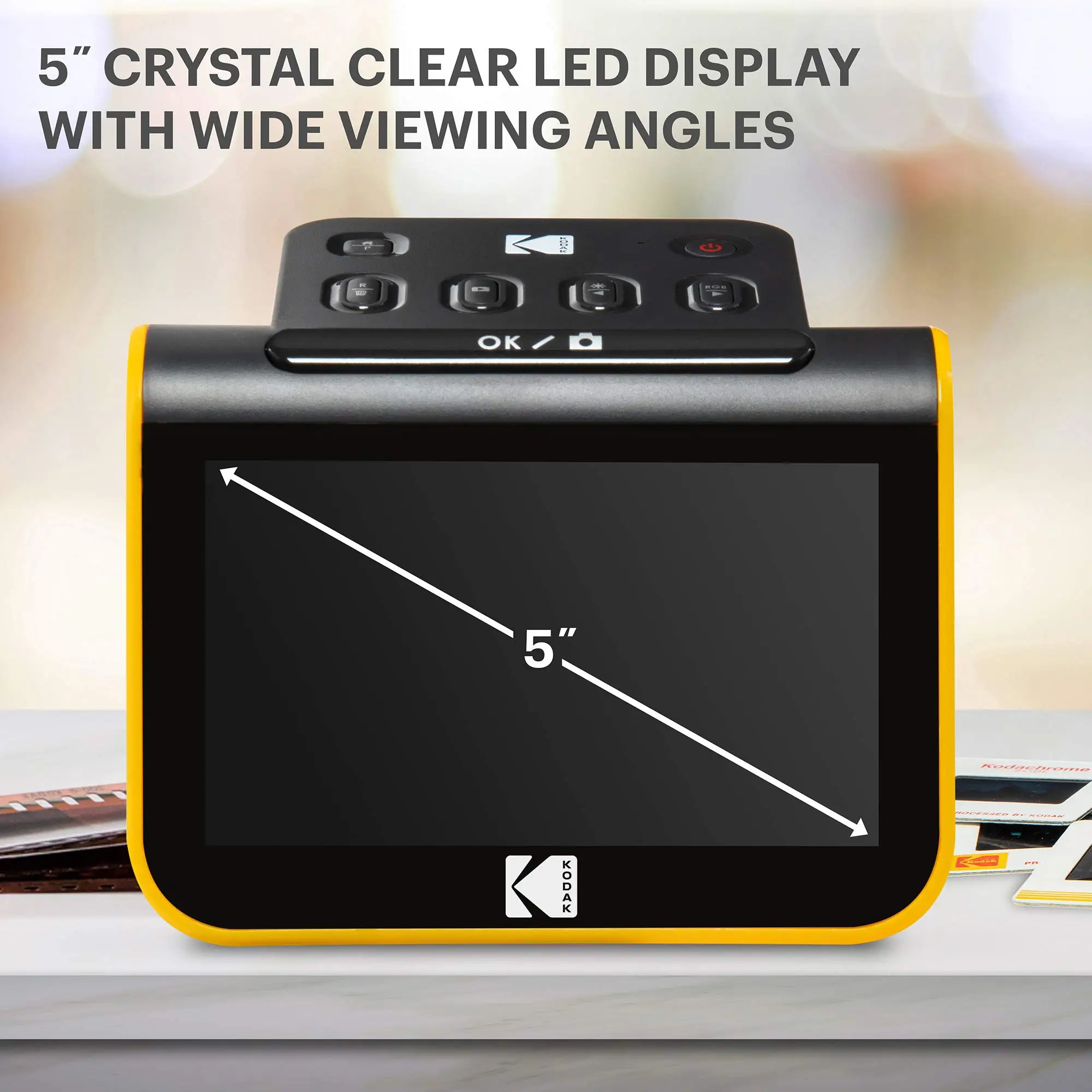 Kodak Slide N SCAN Film and Slide Scanner with 5" LCD Screen, Converts Negatives & Slides to JPEG