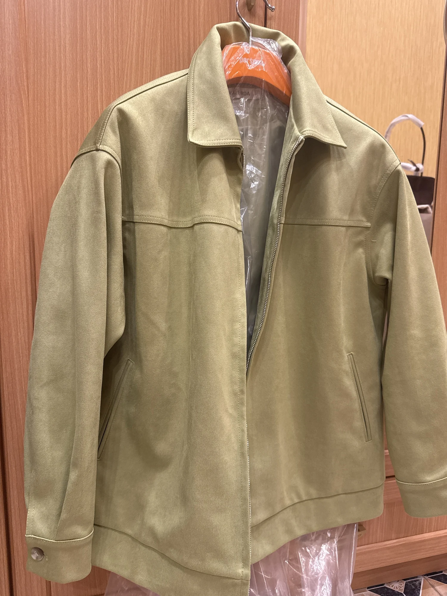 Women's Suede Basic Blazer Jacket - 2025 Fall/Winter Fashion Collection photo review