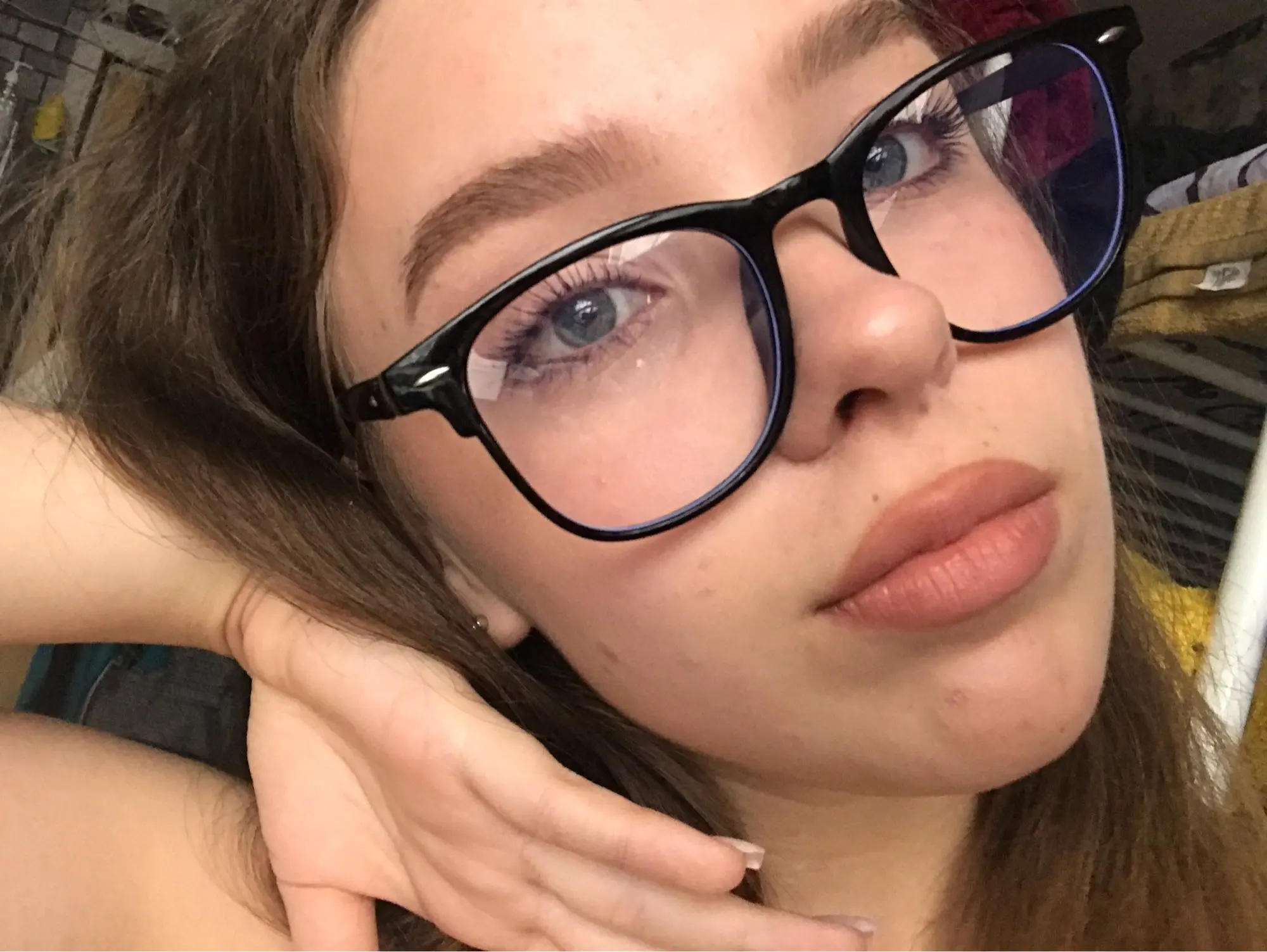 Transparent Computer Glasses Frame Women Men Anti Blue Light Round Eyewear Blocking Glasses Optical Spectacle Eyeglass photo review