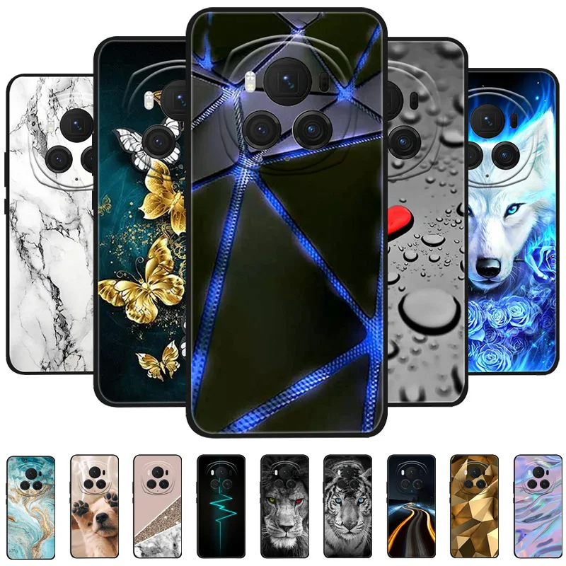 Per Honor Magic 6 Pro Case Animal Silicone Soft Tpu Cover Posteriore Per Honor Magic6 Pro Magic 6 Pro Custodia Protettiva Catoon Funda