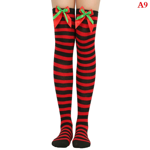 Calze Bianche Calze A Righe Colorate Bambina Calze Lunghe A Righe