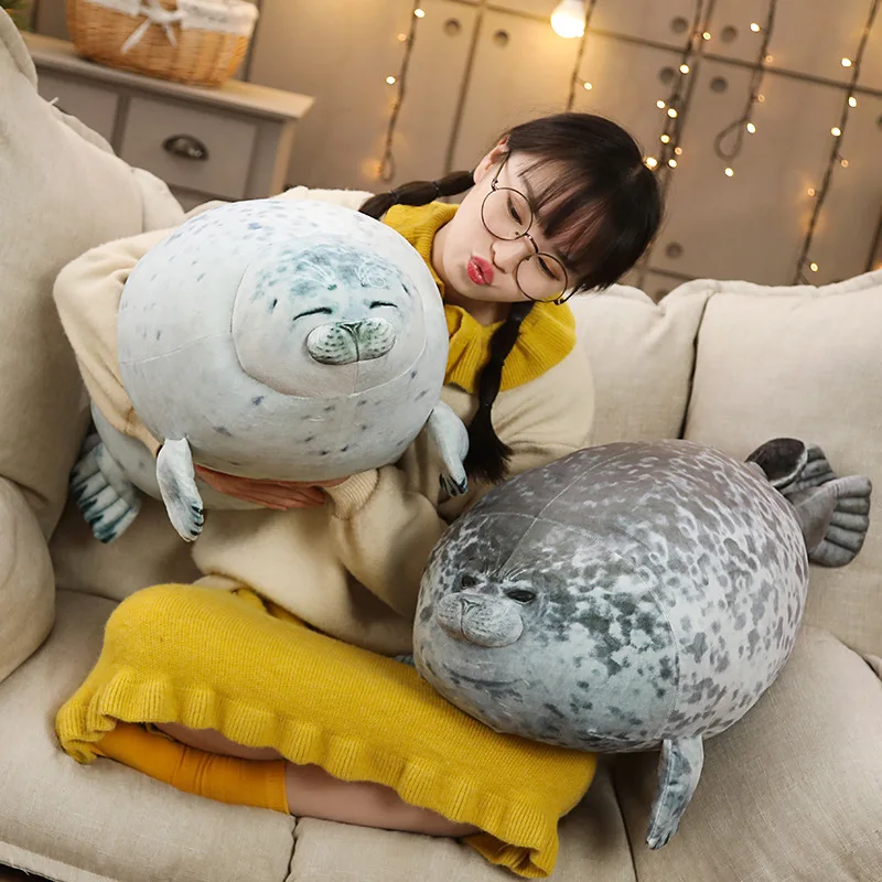 Hot Fat Foca Gorda Seal Plush Toys Stuffed Animal Foca Guatona Peluche Soft Sleeping Pillow Sea Lion Doll Kawaii Children Gift 3