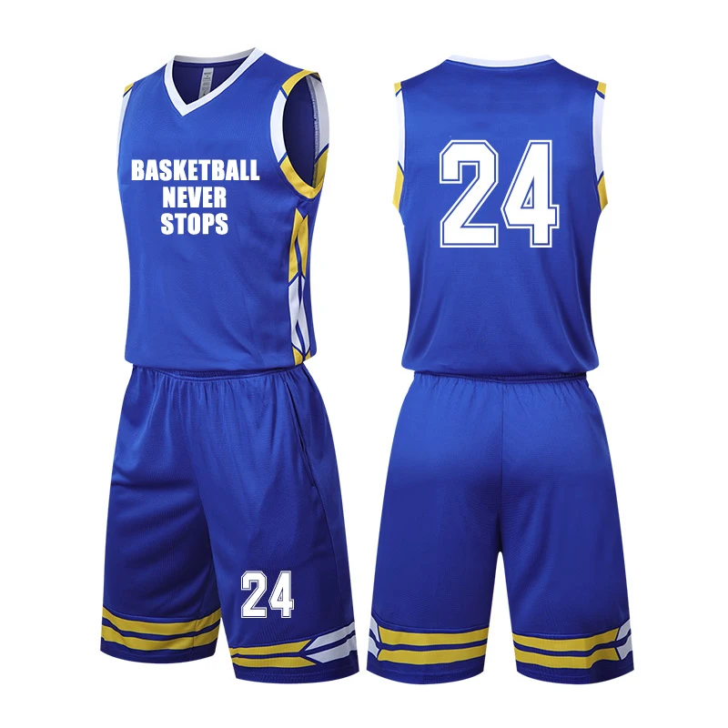Basketball Sets Jersey Sublimation blanks blank basketball jerseys uniform design DIY Basketball shirts