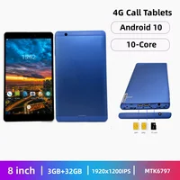 M8 4G Phonecall 8INCH Android 10 Tablet 1920 x 1200 Pixels MTK6797 10-Core 1.6GHz 3GB RAM 32GB ROM Support GPS 1