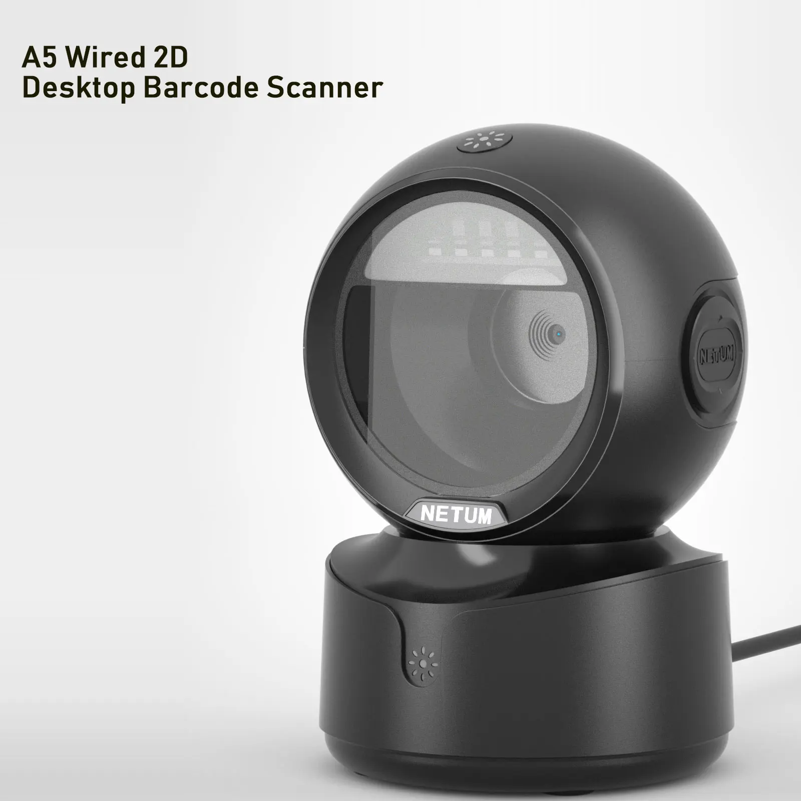 Desktop 2D QR Barcode Scanner, A5 Hands-Free Omnidirectional USB Big Barcode Reader 1D QR Screen Barcodes Scanning 7 Desktop 2D QR Barcode Scanner, A5 Hands-Free Omnidirectional USB Big Barcode Reader 1D QR Screen Barcodes Scanning - Image 7