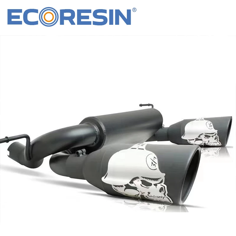 Wrangler Jeep JL 4*4 Jeep Exhaust Pipe Muffler System Matte Black Auto Parts Accessories Sahare Rubicon