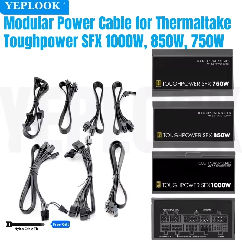 Thermaltake toughpower sfx 1000w, 850w, 750w, psu, pcie, 6 2ピン