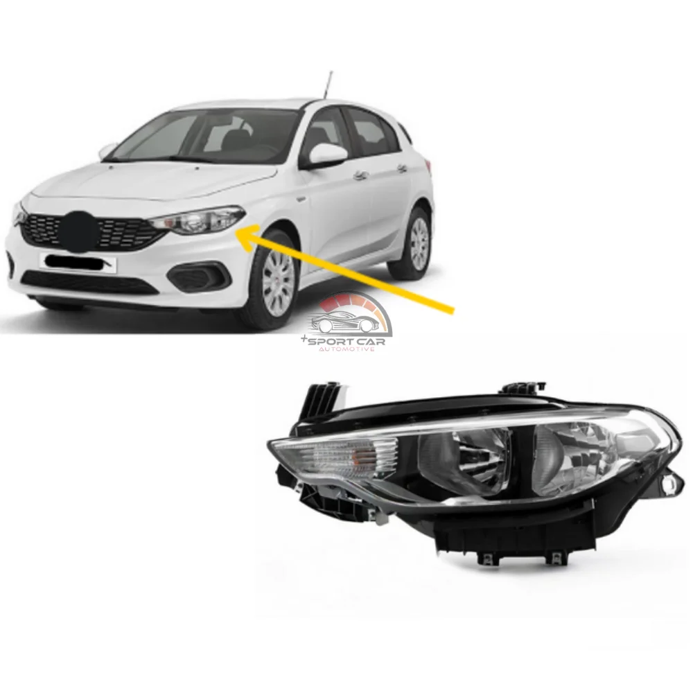 Fiat Tipo (Egea) Dodge Neon 2015 Post engine headlight Chrome 