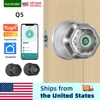 RAYKUBE Q5 Tuya BLE Smart Fingerprint Door Lock Electronic Lock Round Knob with Password/Key/Tuya APP Unlock 1