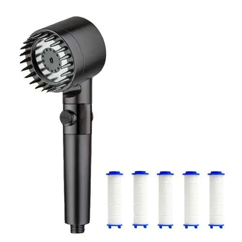 Shower for Bathroom Accessories Three Level Adjustment Showerhead Pressurization Head Massage Knobs Filter Set Showers Parts - Image 21