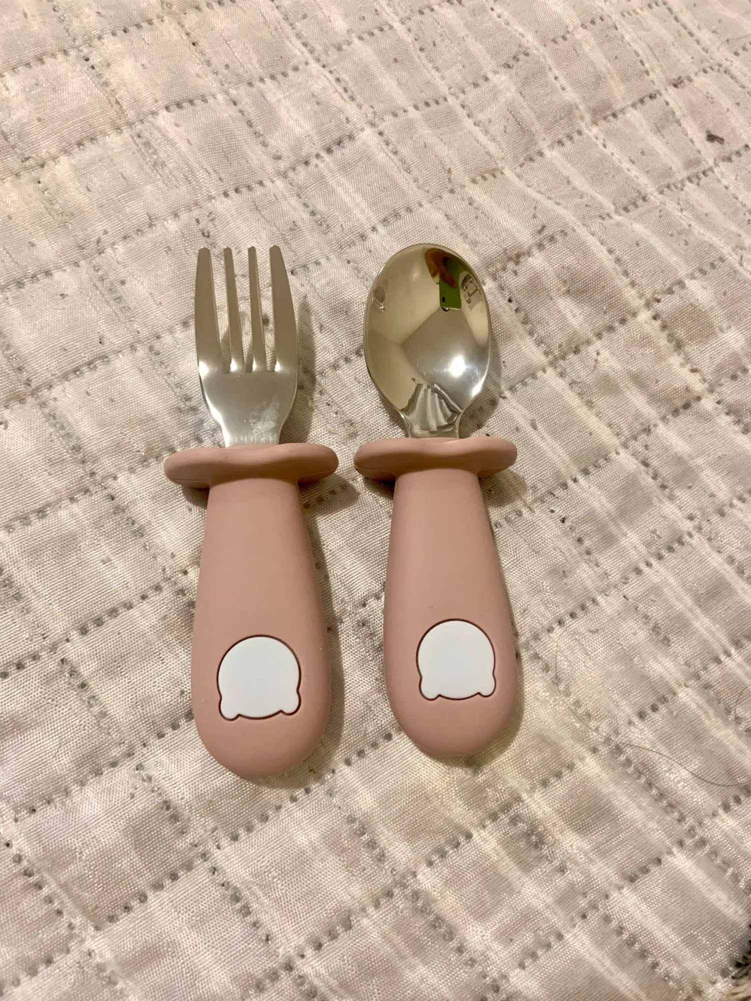 Cartoon Baby Tableware Set - Stainless Steel Cutlery for Toddlers and Kids photo review